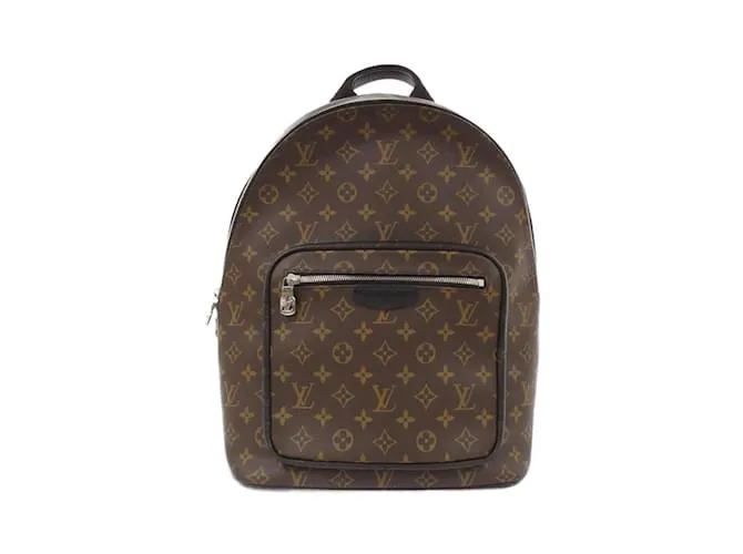 Zaino Louis Vuitton Monogram Macassar Josh M45349 Marrone