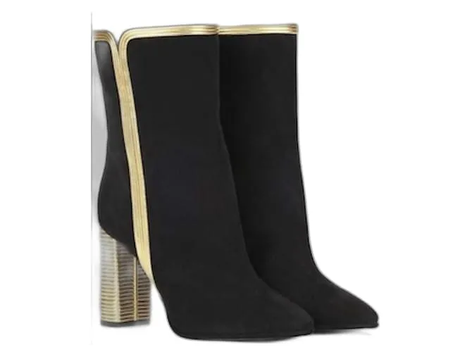 Yves Saint Laurent Loulou 95 in suede Nero