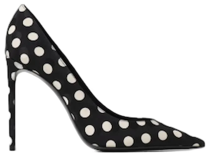 Yves Saint Laurent Décolleté a Pois Nero