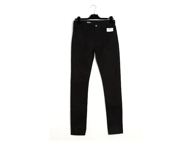 Celine 2019 Jean FR34 Simane Pantaloni in Denim Giapponese Neri US26 Céline Nero