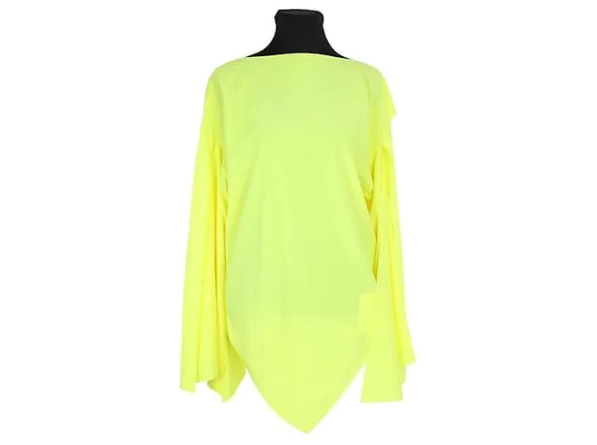 Balenciaga Blusa di seta Giallo
