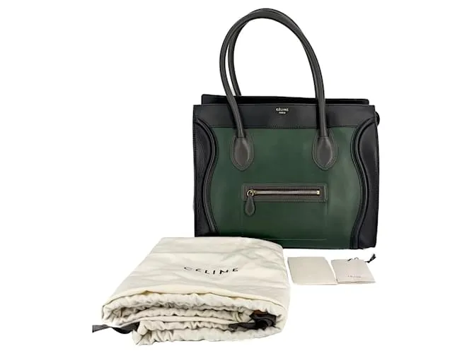 Luggage Céline Borsa in pelle multicolore verde