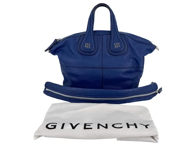 Givenchy Borsa in pelle blu Nightingale