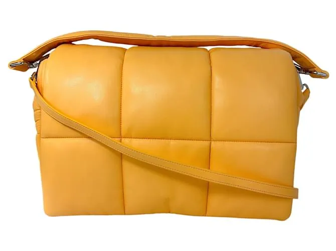 Autre Marque Borsa a mano Wanda in ecopelle grana Peach Honey di Stand Studio II Arancione