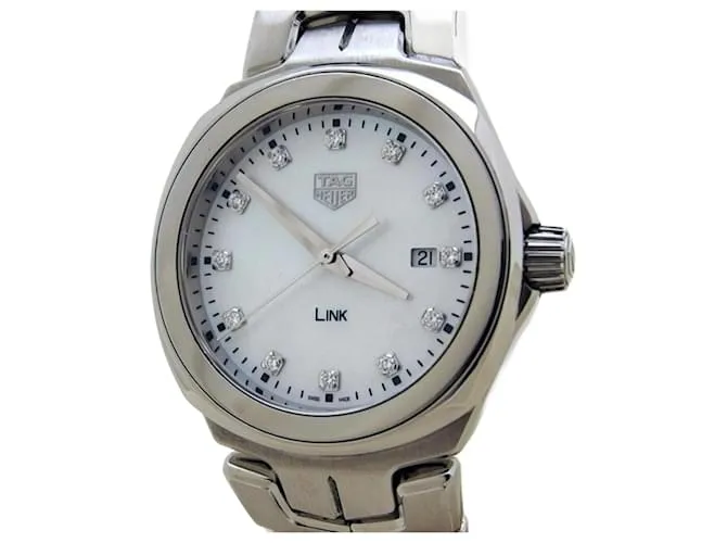 Orologio TAG Heuer Link Date da donna Bianco