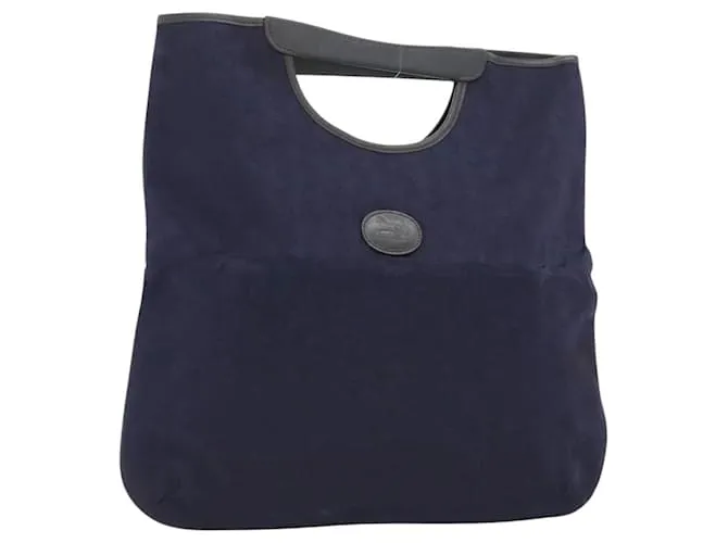 Céline Borsa a mano CELINE C Sulky in tela blu marina Auth ar13420 Blu navy