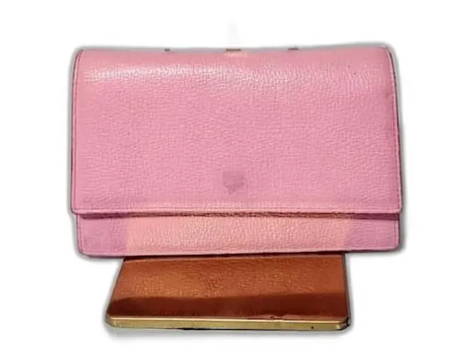 Borsa a tracolla in pelle di vitello MCM rosa