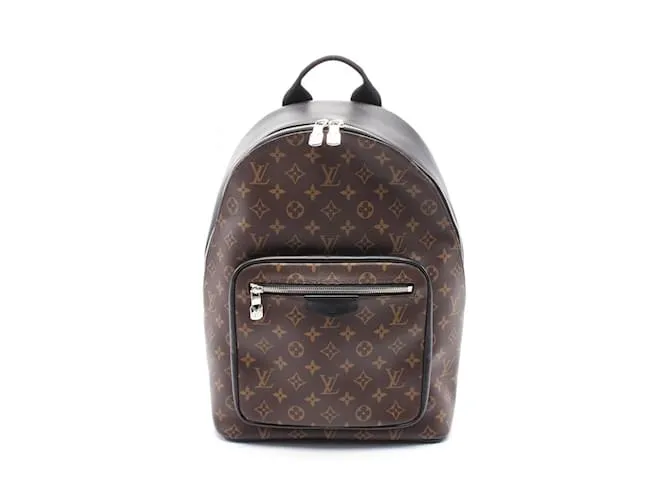 Zaino Monogram Macassar Josh NV di Louis Vuitton Marrone Nero