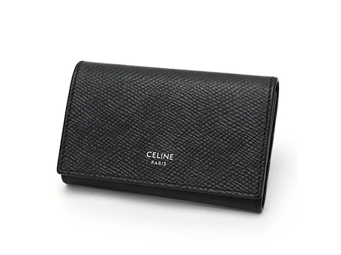 Céline Portachiavi in pelle nera Celine Nero