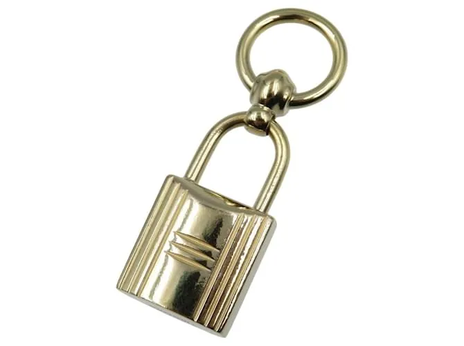 Ring Pendente ad anello Twilly con lucchetto Charm Loop di Hermès D'oro