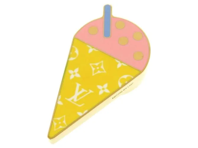 Spilla Louis Vuitton Bijoux Sac Summer Feel Rosa Giallo