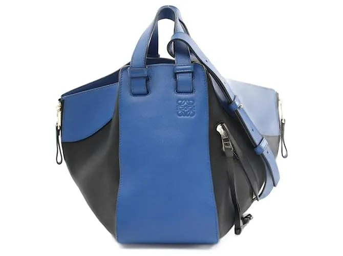 Borsa a mano Hammock Small Loewe Nero Blu