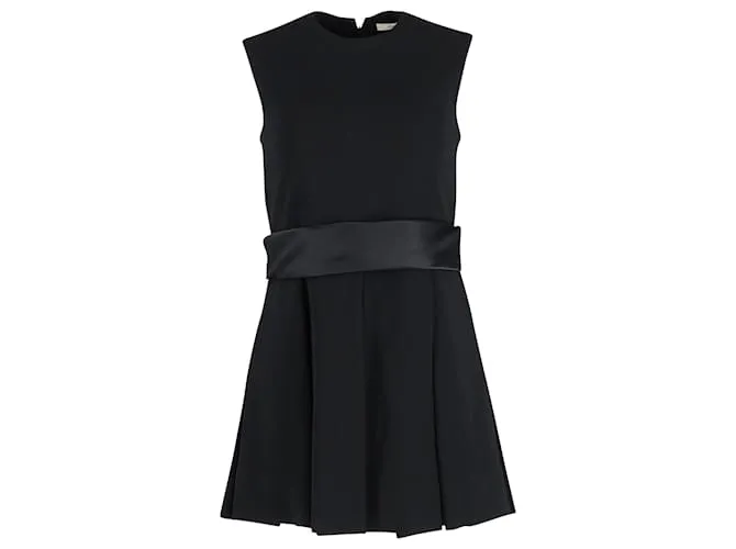 Céline Abito Mini Senza Maniche Celine in Viscosa Nera Nero