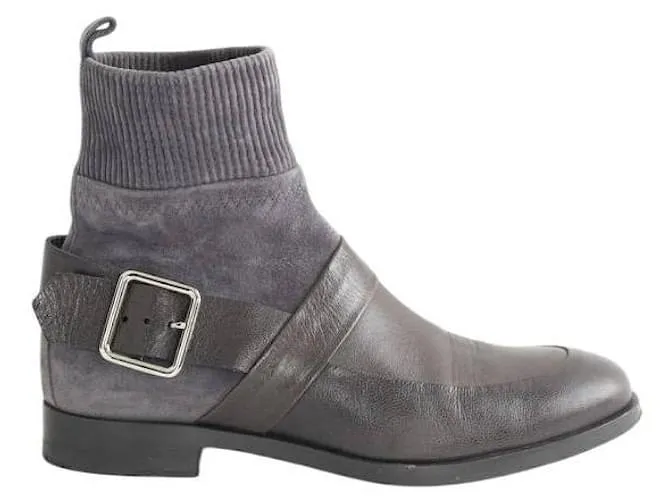 Pierre Hardy Stivali di pelle Grigio