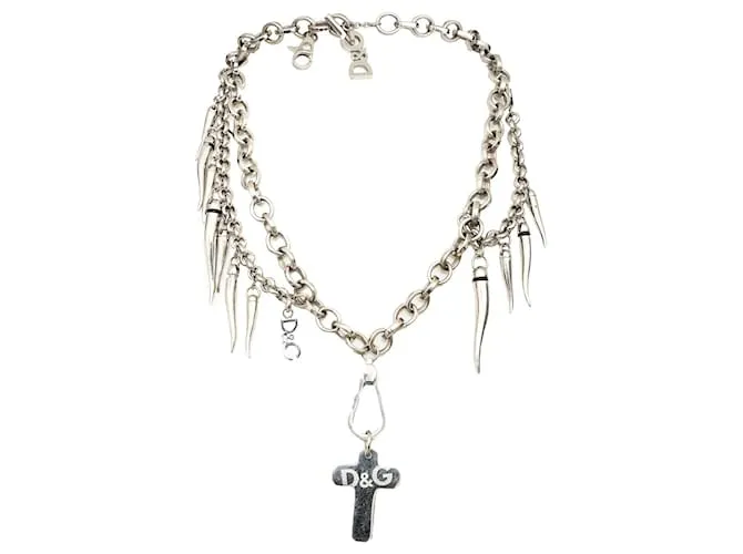 Set di collana Fangs di Dolce & Gabbana Argento