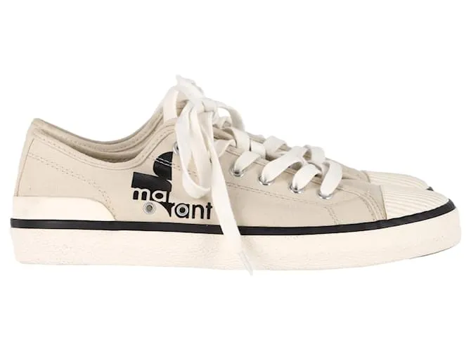 Sneakers Binko Isabel Marant in tela beige