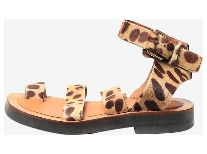 Céline Sandali piatti marroni - taglia EU 36 (UK 3) Marrone