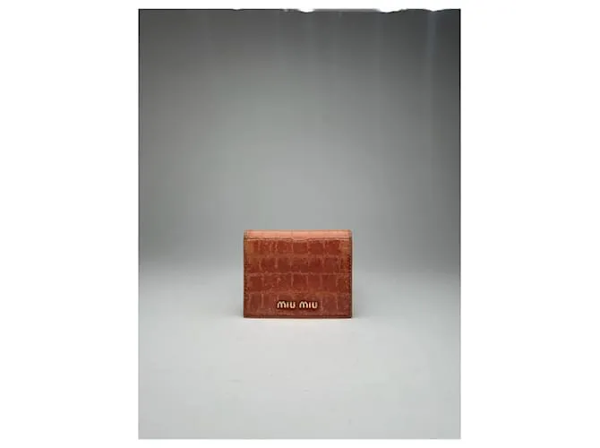 Portafoglio vintage Miu Miu arancione