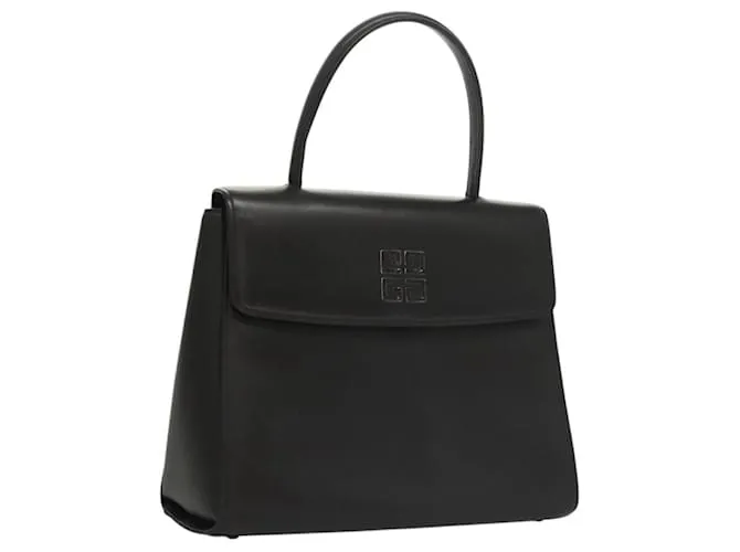 Borsa a mano GIVENCHY in pelle nera Auth yk17882 Nero