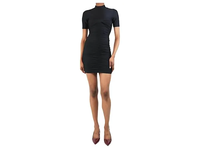 Alexander Wang Abito mini nero arricciato - taglia XS
