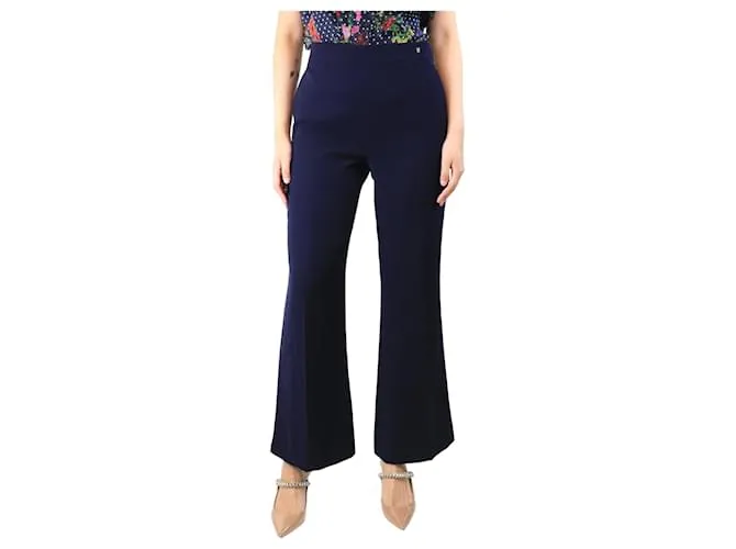 Carolina Herrera Pantaloni da completo blu navy - taglia UK 8