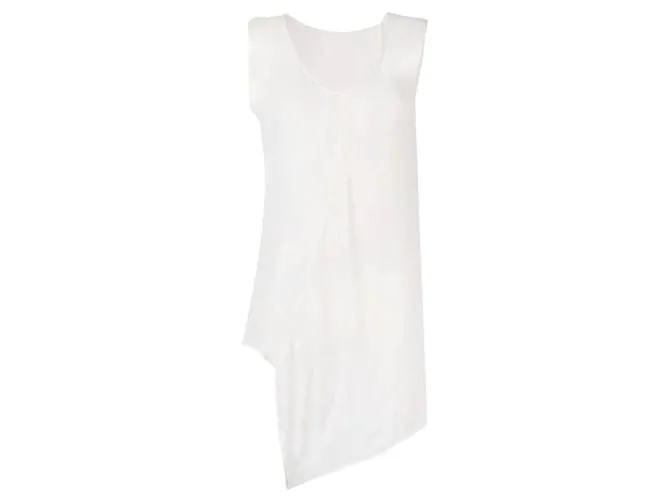 Blusa di seta bianca Yohji Yamamoto Bianco