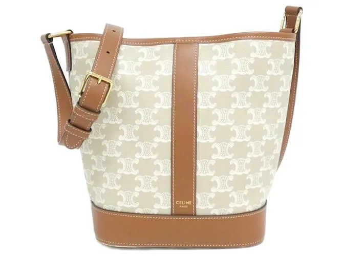 Céline Borsa a Spalla Celine Small Bucket 191442FLC Grigio