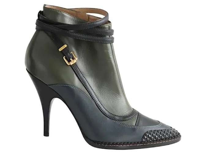 Moschino Stivali in pelle khaki Cachi