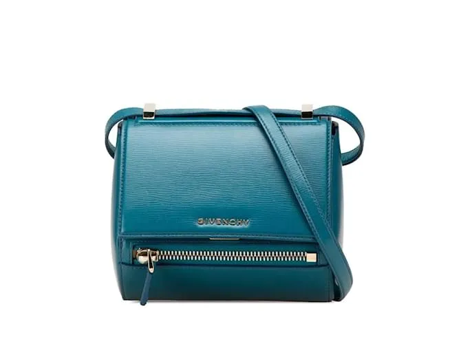 Borsa a spalla mini Box Givenchy Blu
