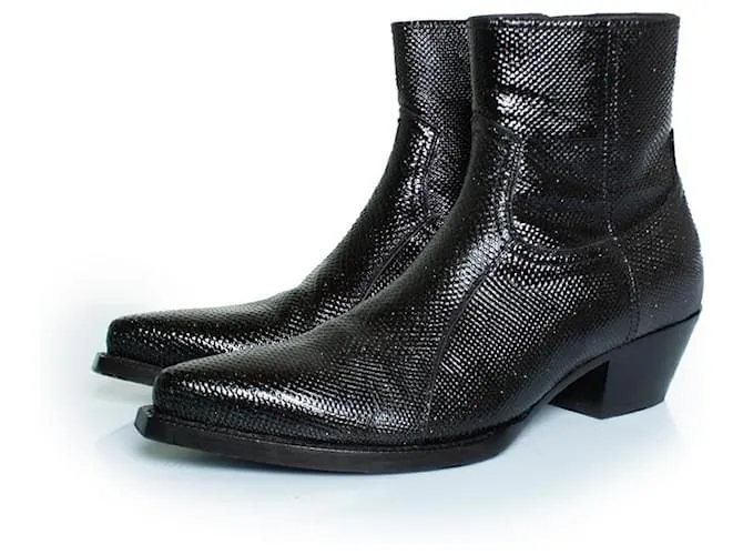 Stivali Lizard Lukas di Saint Laurent Nero