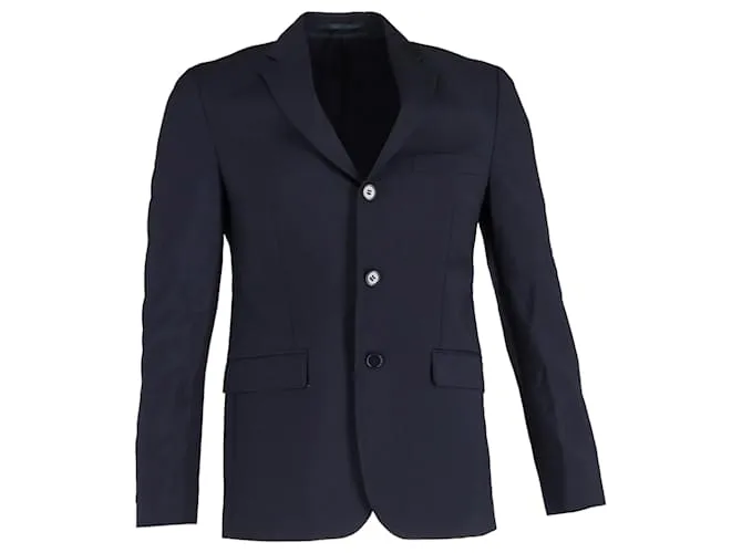 Blazer a un bottone Acne Studios in poliestere blu navy Blu chiaro
