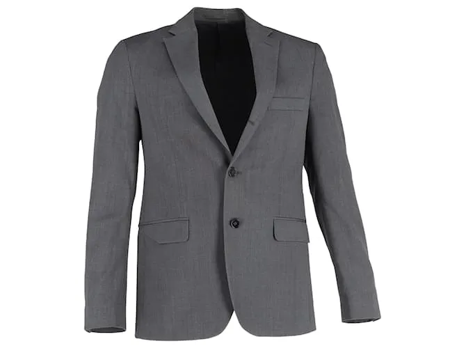 Giacca da suit Relaxed Fit Acne Studios in lana grigia Grigio