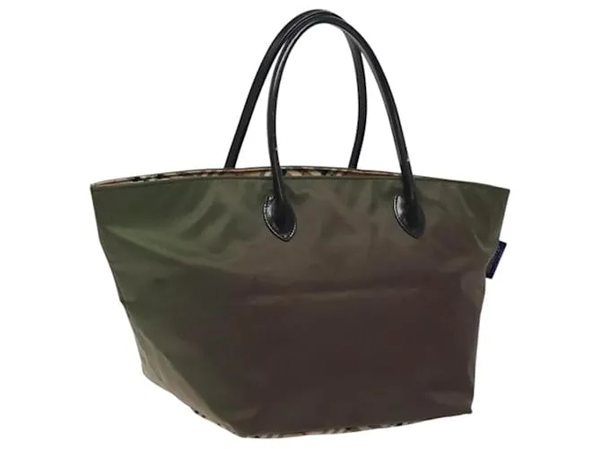 Autre Marque Borsa a mano Burberrys Blue Label in nylon khaki Auth bs24661 Cachi