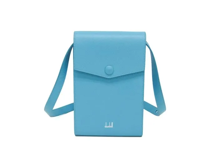 Alfred Dunhill Borsa a spalla in pelle da donna Dunhill Cadogan Blu