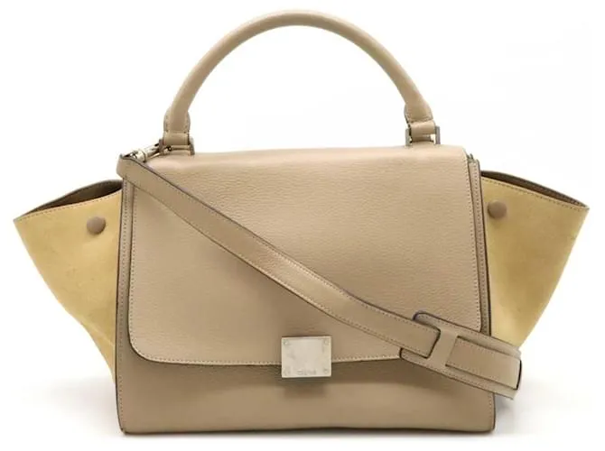 Céline Borsa a mano Trapeze Small di Celine Beige