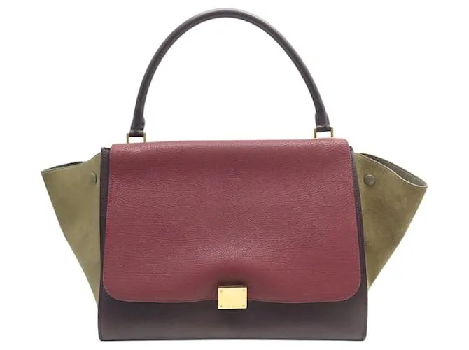 Céline BORSA A MANO CELINE TRAPEZE L IN PELLE E CAMOSCIO TRICOLORE 2013