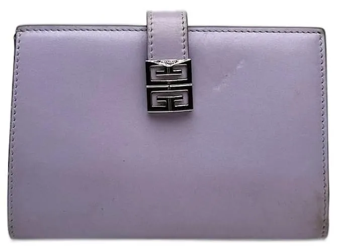 Portafoglio in pelle vintage Givenchy viola Porpora