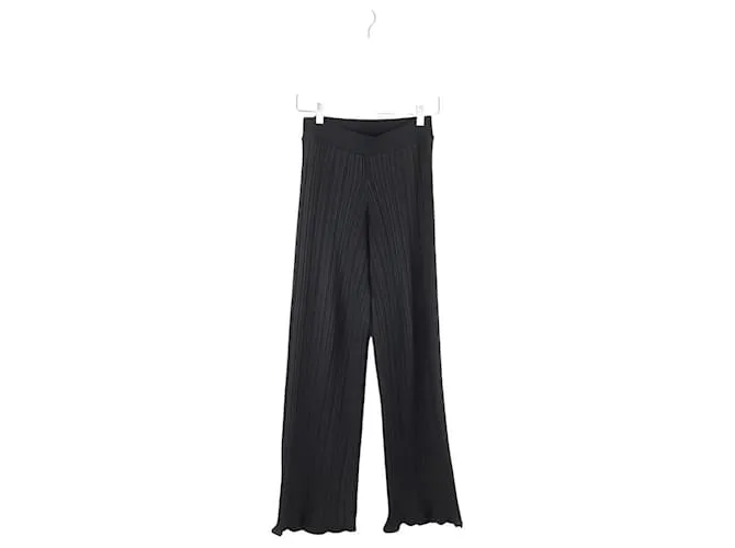 Acne Pantaloni neri dritti Nero