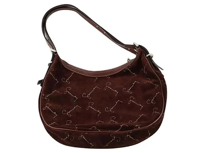 Givenchy Borsa a mano in suede marrone