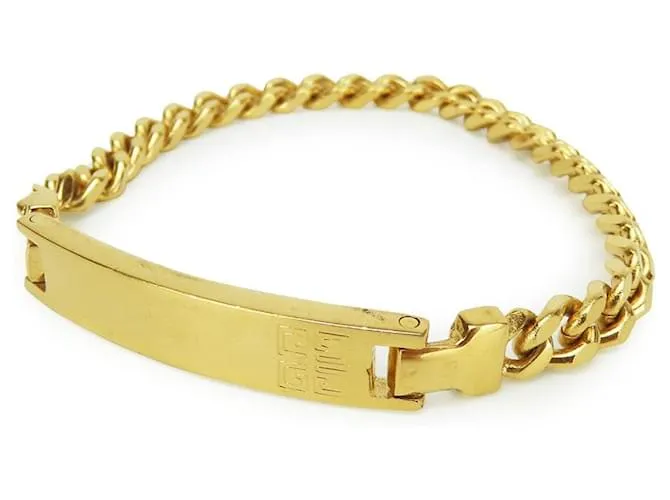 Bracciale in Metallo Placcato Oro Givenchy D'oro Metallico
