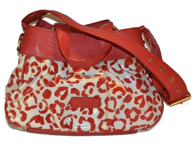 Moschino borsa Bianco Rosso