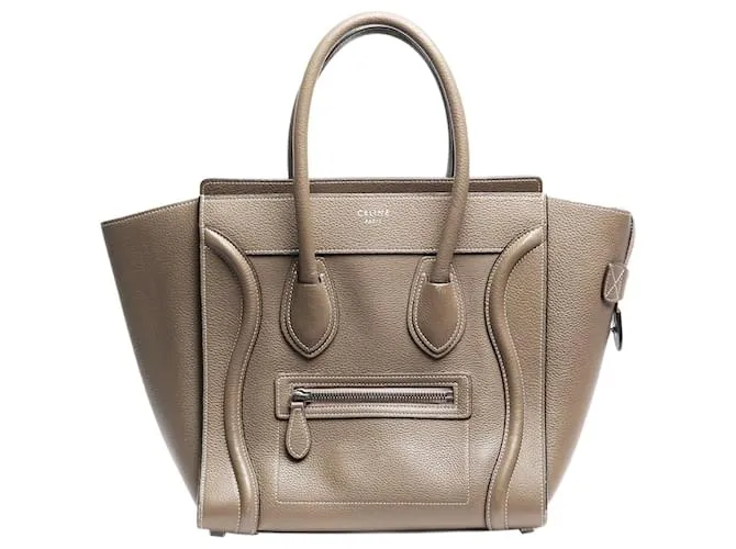 Luggage Céline Borsa da viaggio micro taupe Grigio