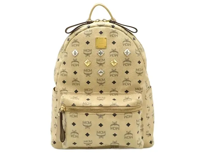 Zaino Glam Visetos MCM Beige