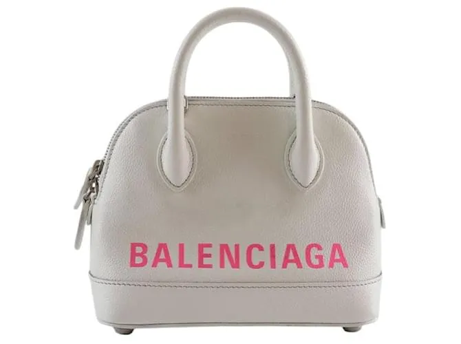 Balenciaga Borsa a spalla City con manico superiore in pelle Bianco