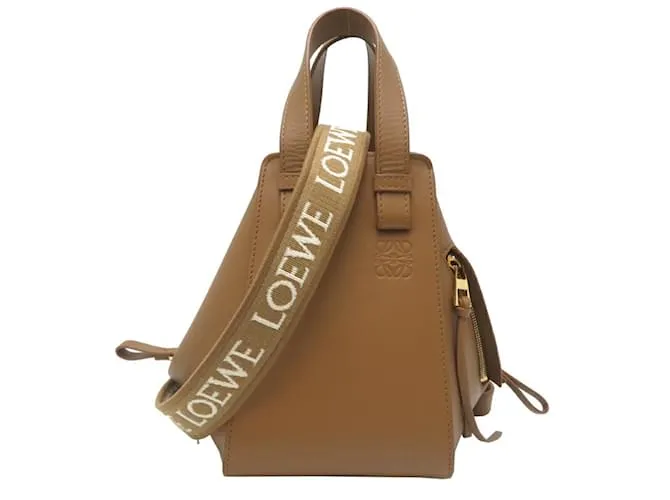 Borsa a mano compatta Hammock Loewe Marrone chiaro