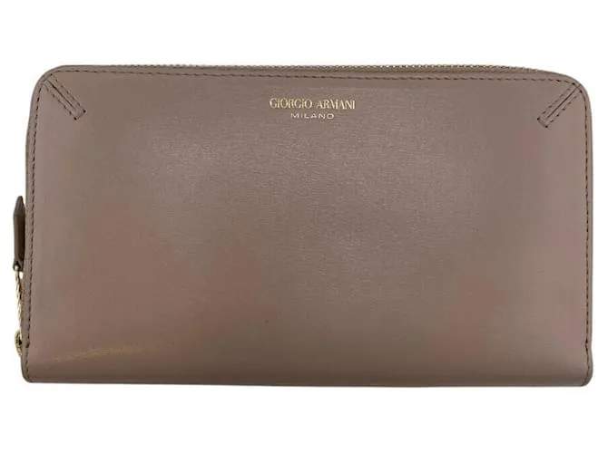 Portafoglio lungo rotondo Giorgio Armani Y1H372 Marrone