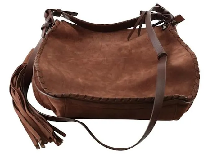 All Saints Borsa a tracolla in pelle marrone