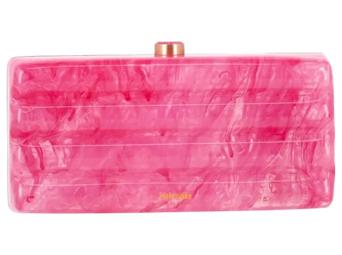 Clutch Enid di Cult Gaia in acrilico rosa Marrone