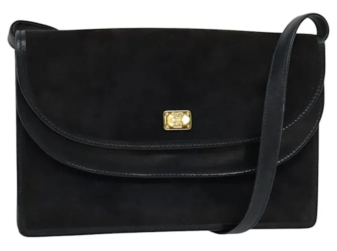 Céline Borsa a Spalla CELINE in Camoscio Blu Navy Auth BA1514