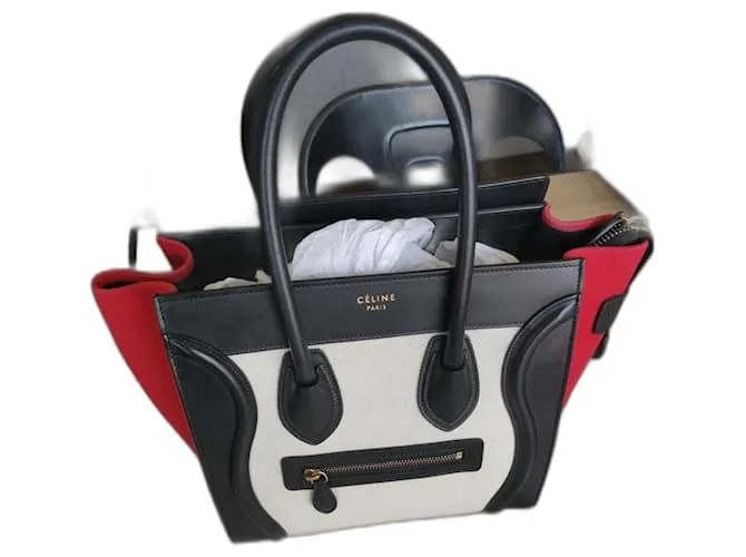 Luggage Céline Grande Bagaglio Nero Multicolore